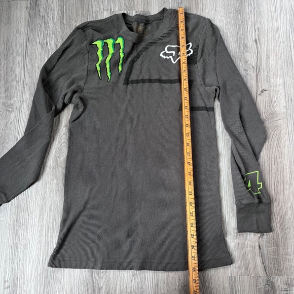 Fox Racing Monster Energy Collab Long Sleeve Shirt #4 Ricky Carmichael thermal L - Picture 6 of 9